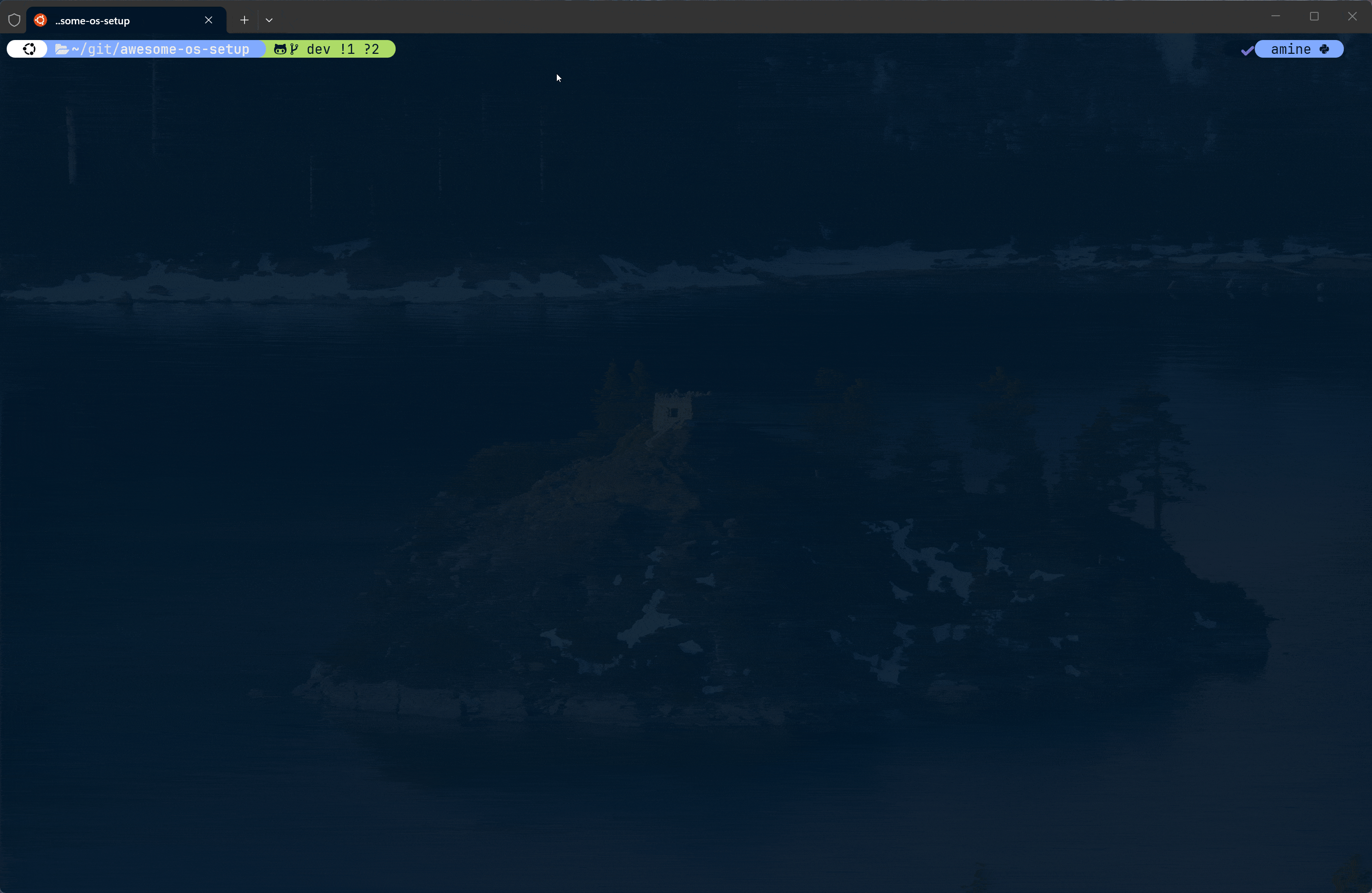 Desktop with terminals